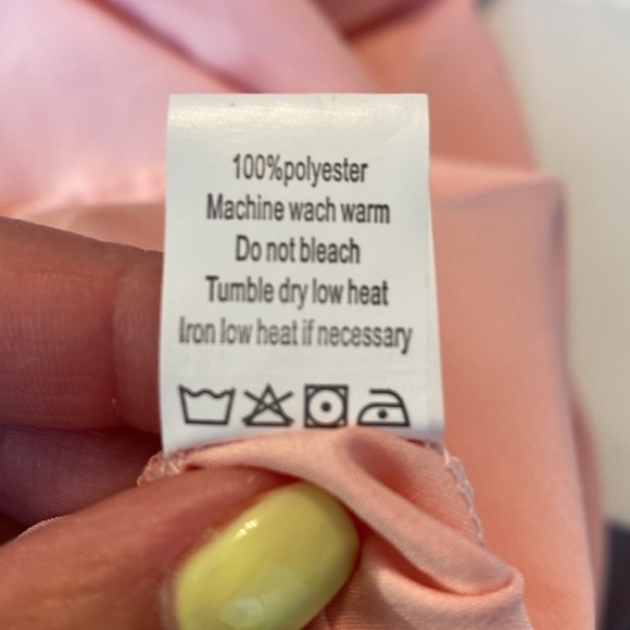 Boutique Short Sleeve Ruffle Tiered Babydoll Dress Pink XXL - Picture 5 of 11